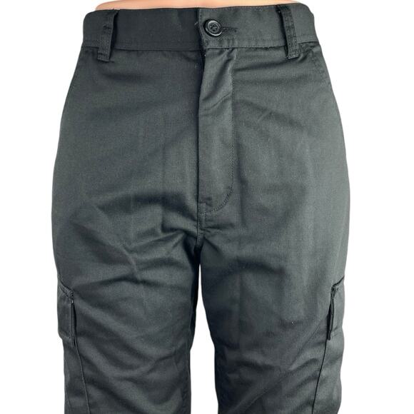 Pacsun Black High Rise Stretch Flared Leg Ankle Cargo Casual Pants Size 26 - Picture 4 of 6